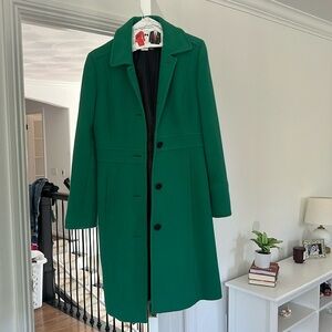 J.Crew Double Cloth Lady Day coat emerald green size 2